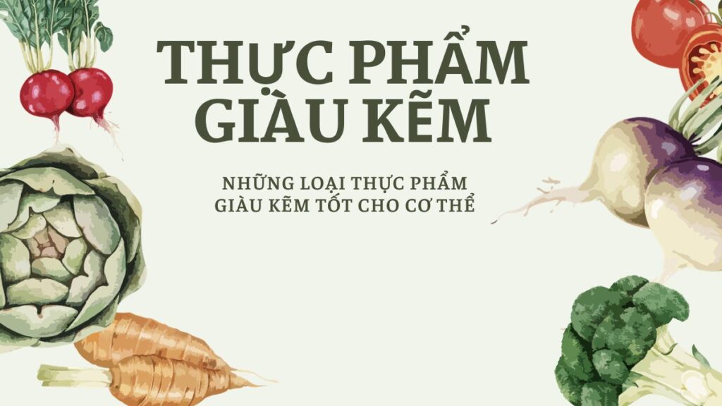 Tổng Hợp Những Thực Phẩm Giàu Kẽm Tốt Cho Cơ Thể